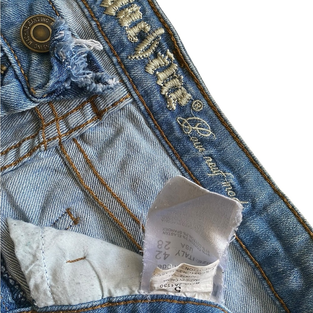 Machine Pour Neuf Ripped Blue Jeans - Picture 4 of 6